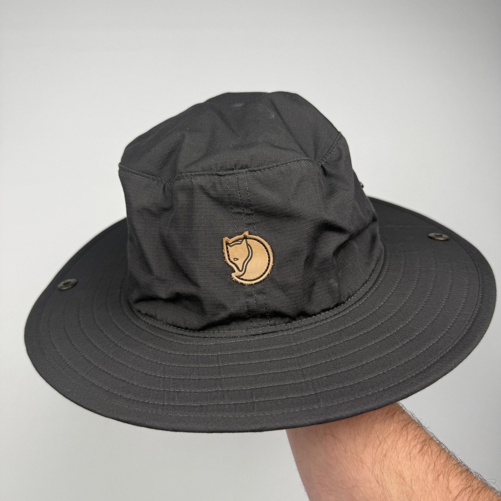 Fjallraven Hat Boonie Fitted Mens Medium Gray Abisko Summer Sun Hiking Outdoor